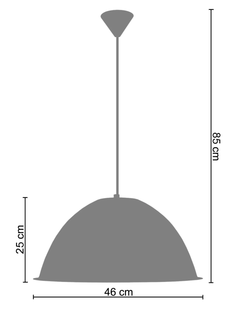 imagem de BEIRAL - Suspensão redondo metal preto2