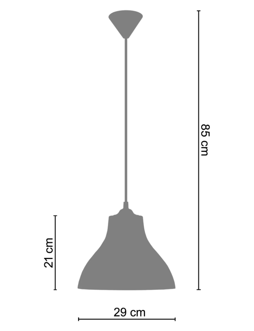 imagem de TOSELIA - Suspensão redondo metal castanho3