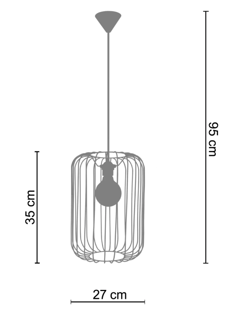 imagem de SORANO - Suspensão redondo metal branco2