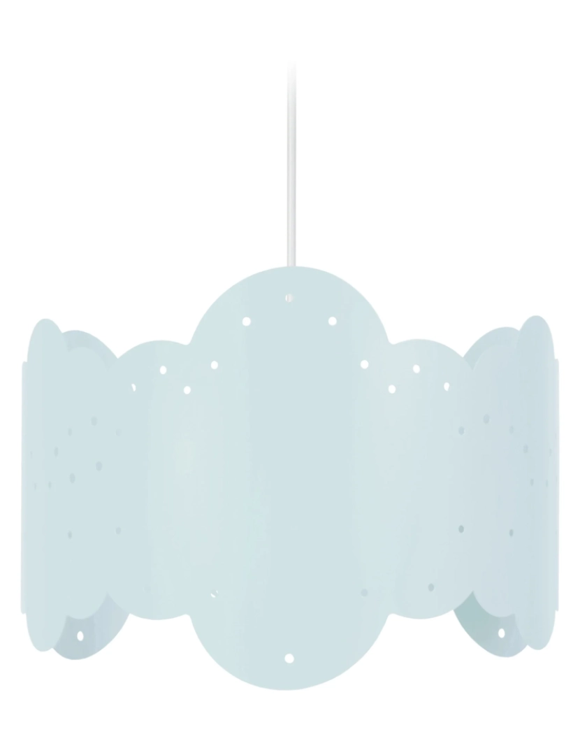 Tosel - NUAGE - Suspensão redondo metal azul pastel