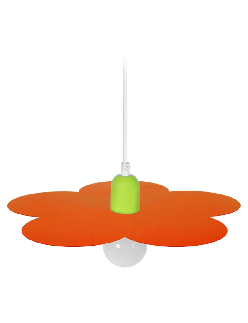 imagem de PIVOINE - Suspensão redondo metal laranja e verde1