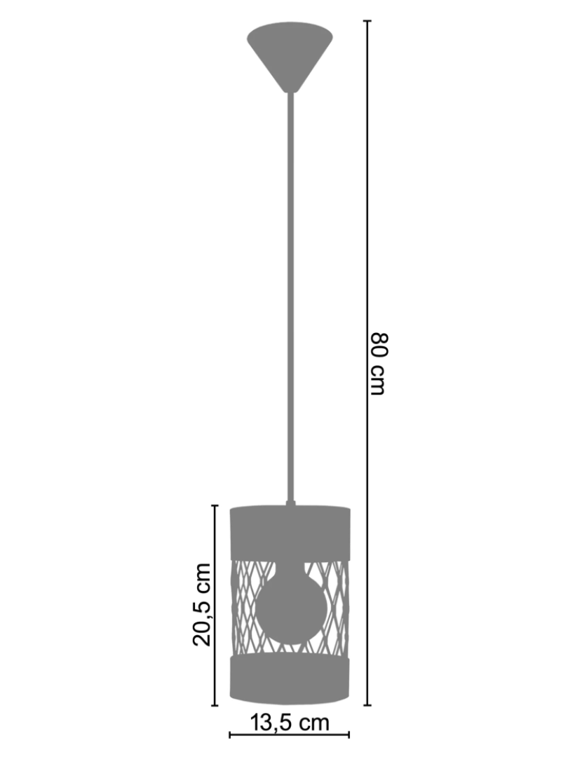 imagem de ANETZ - Suspensão redondo metal marfim branco3