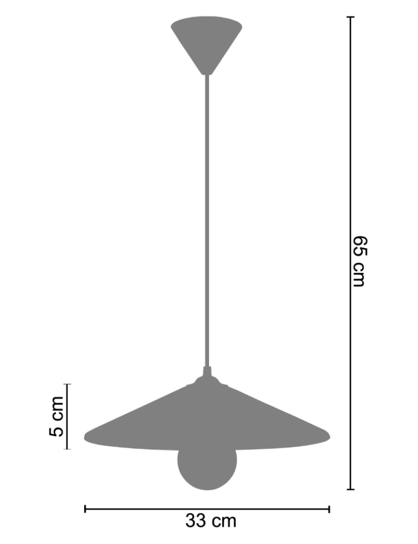 imagem de CONE - Suspensão redondo metal azul pastel2