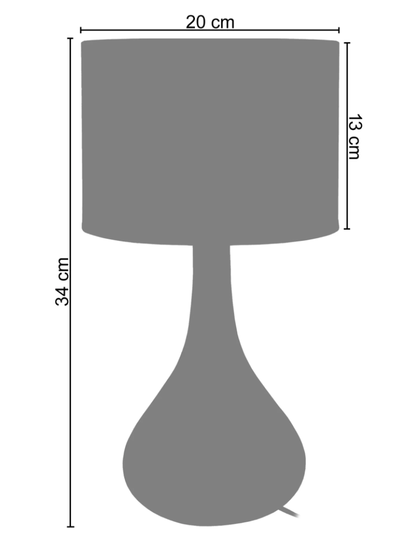 imagem de CARAFE BOULES - Candeeiro mesa de cabeceira redondo vidro claro e branco2