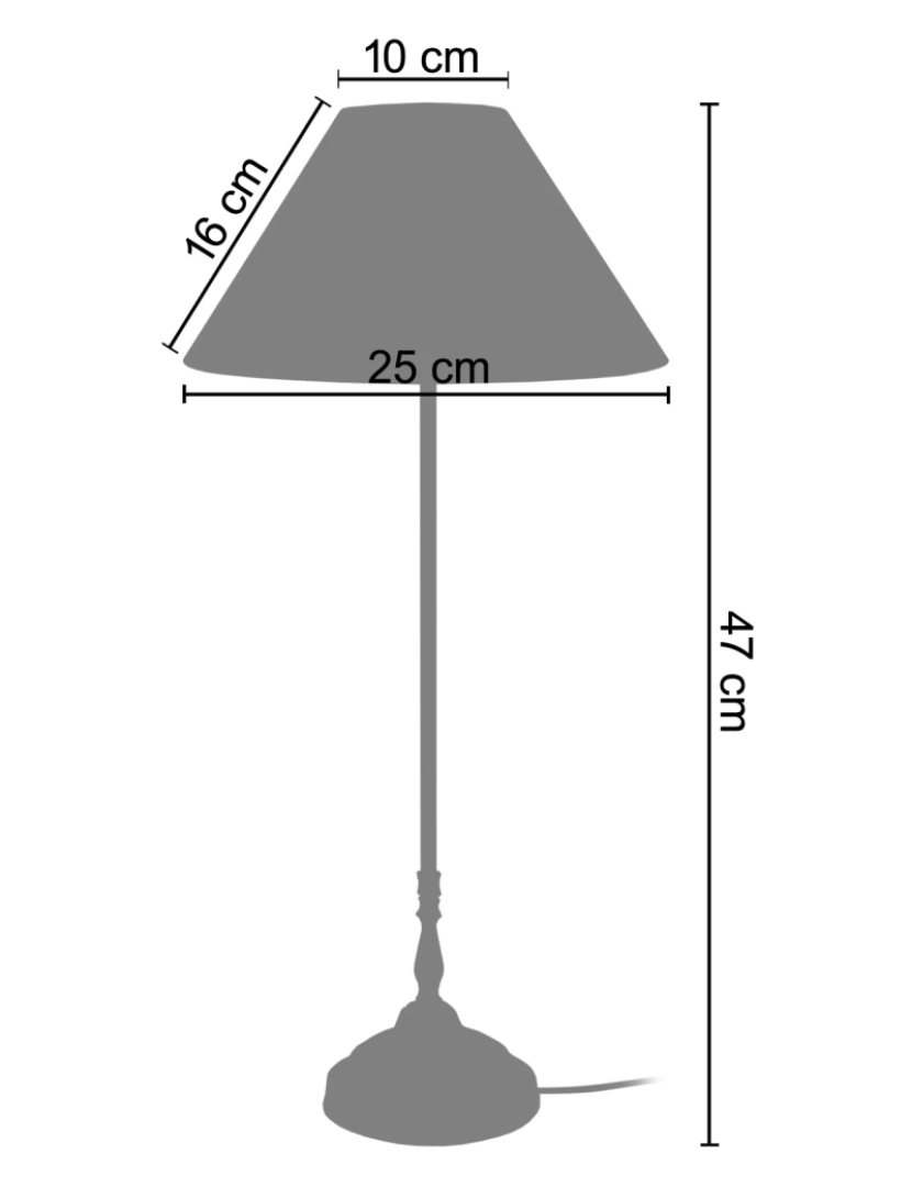 imagem de SAINT-GIMMER - Candeeiro mesa de cabeceira redondo metal taupe2