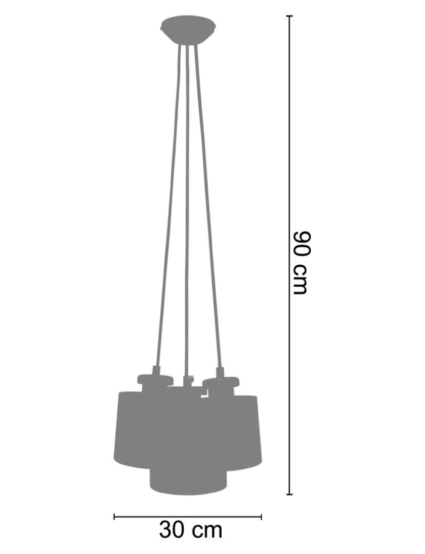 imagem de UZIBUZE - Candeeiro de Teto redondo metal cinzento2