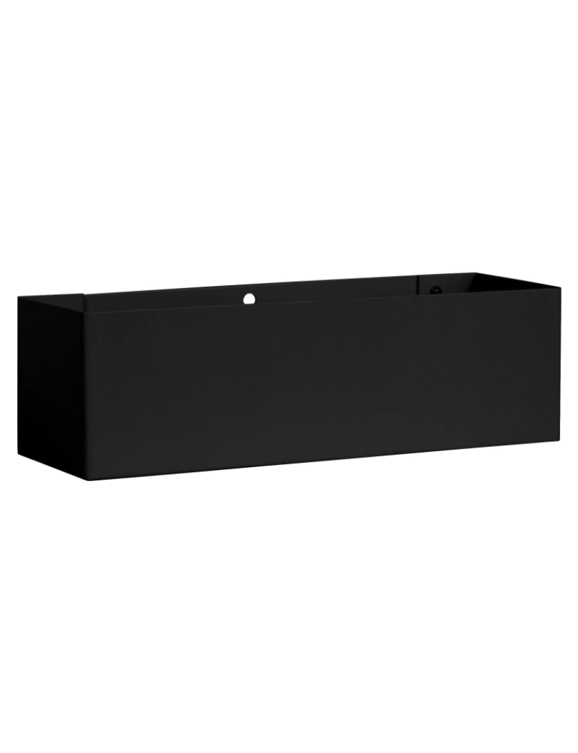 Tosel - ANI - Aplique rectangular metal preto