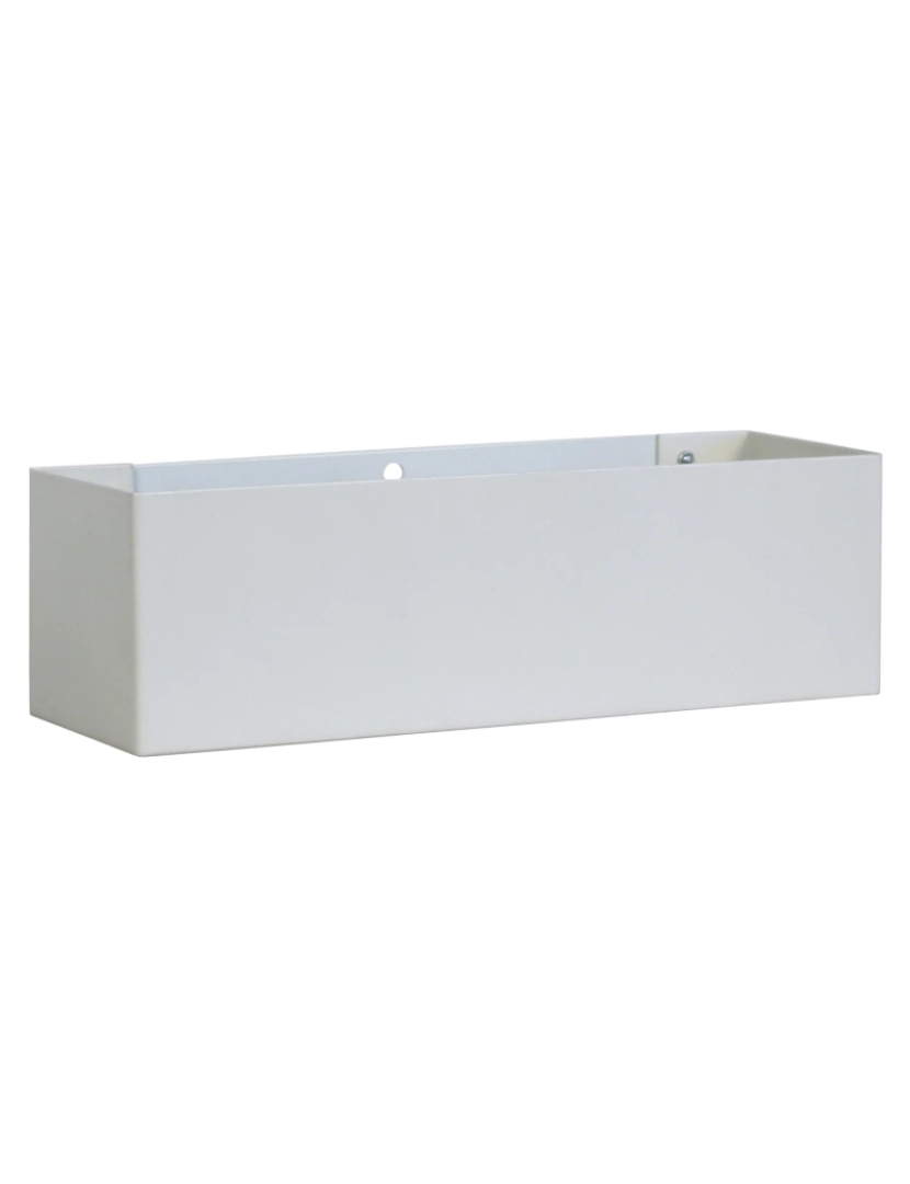 Tosel - ANI - Aplique rectangular metal branco