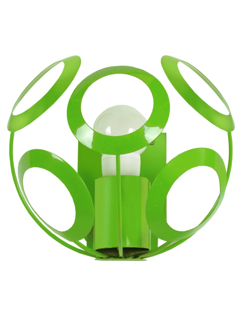 Tosel - JUPITER - Aplique redondo metal verde
