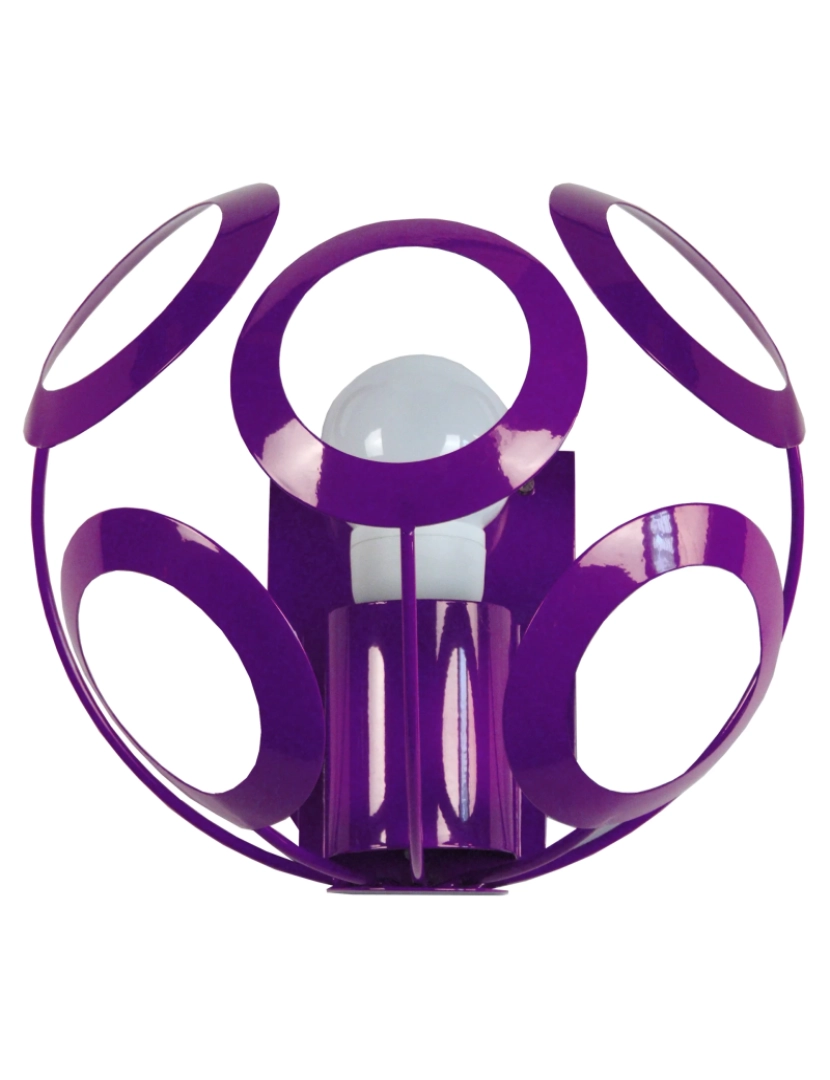 Tosel - JUPITER - Aplique redondo metal violeta