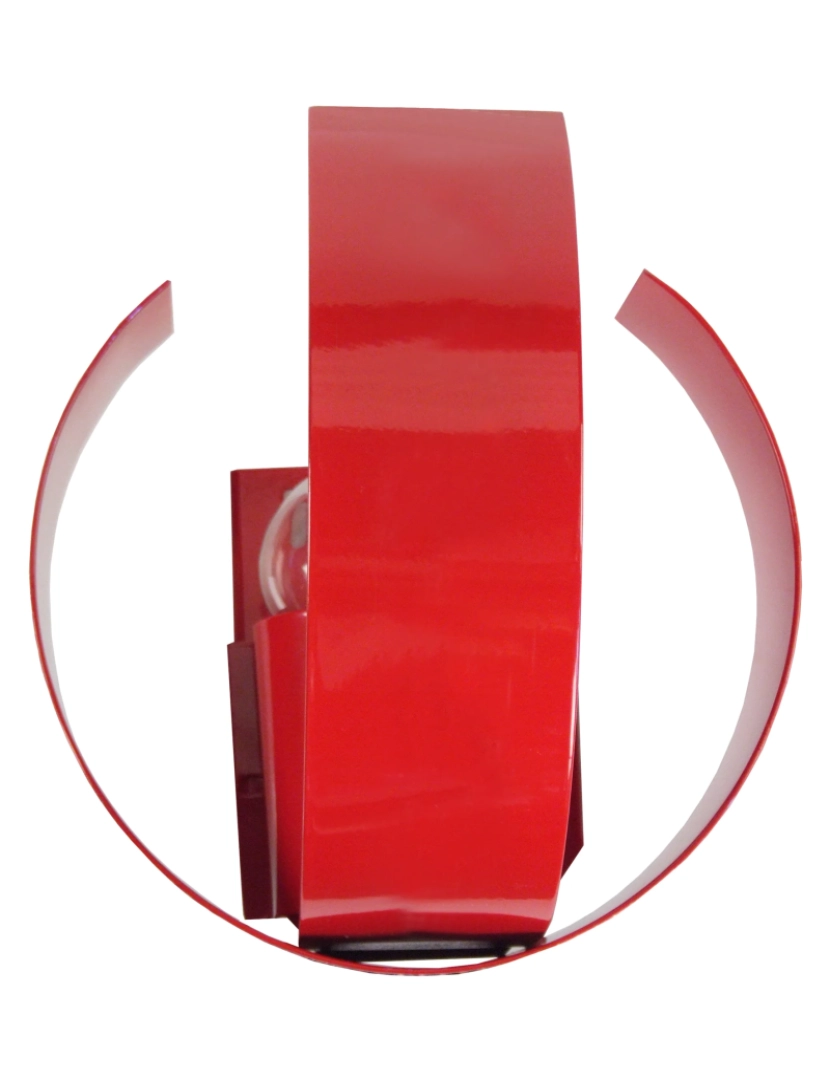 Tosel - TOOL - Aplique rectangular metal vermelho