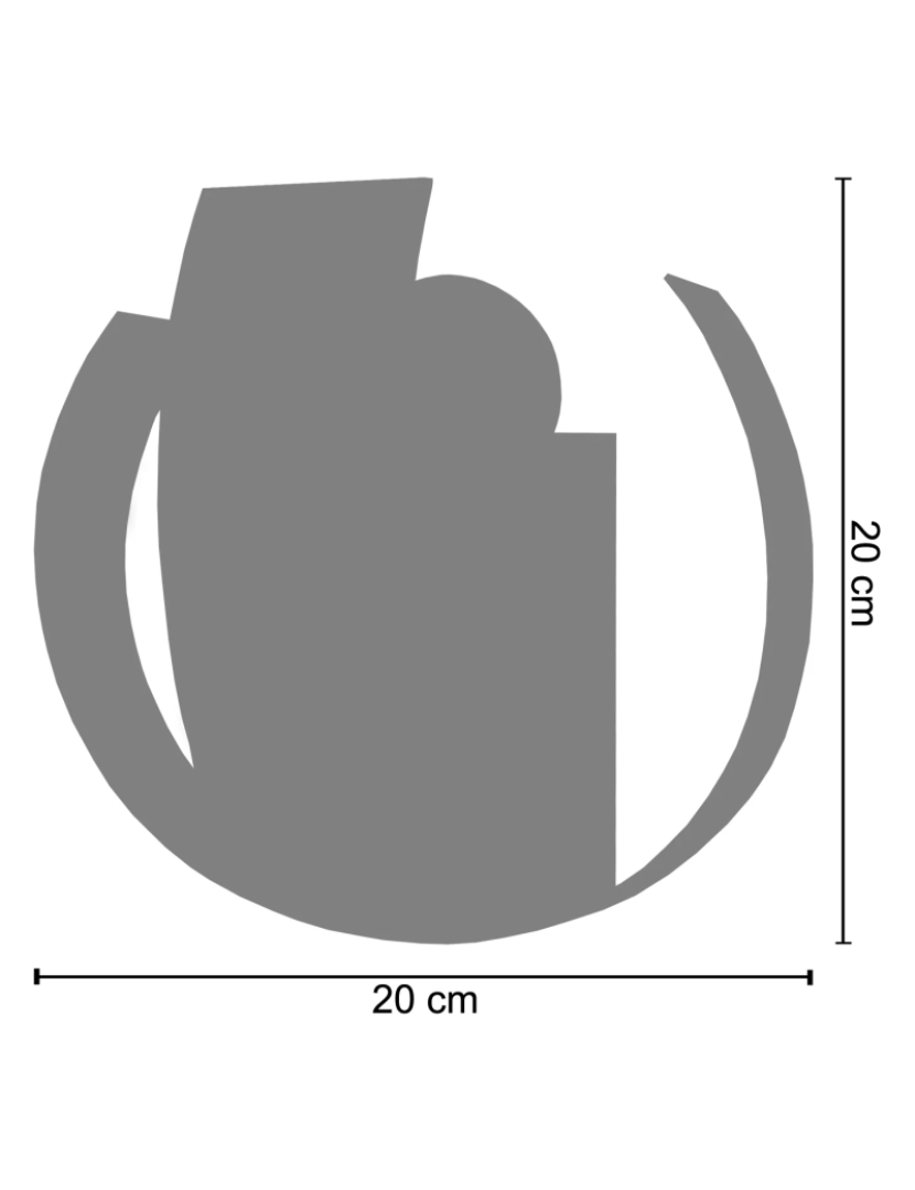 imagem de TOOL - Aplique rectangular metal marfim branco2