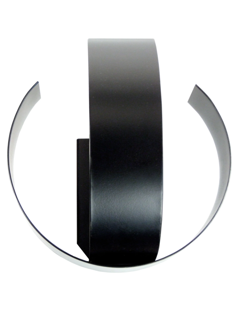 Tosel - TOOL - Aplique rectangular metal preto