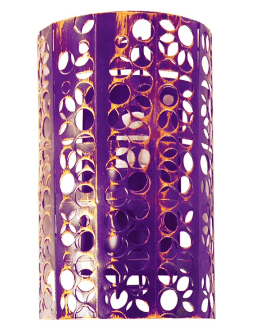 imagem de ZEN - Aplique redondo metal violeta e dourado1