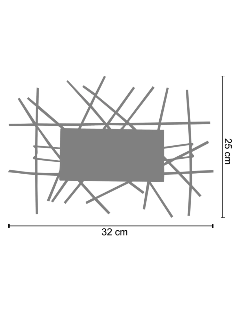 imagem de INCERTUS - Aplique rectangular metal castanho2