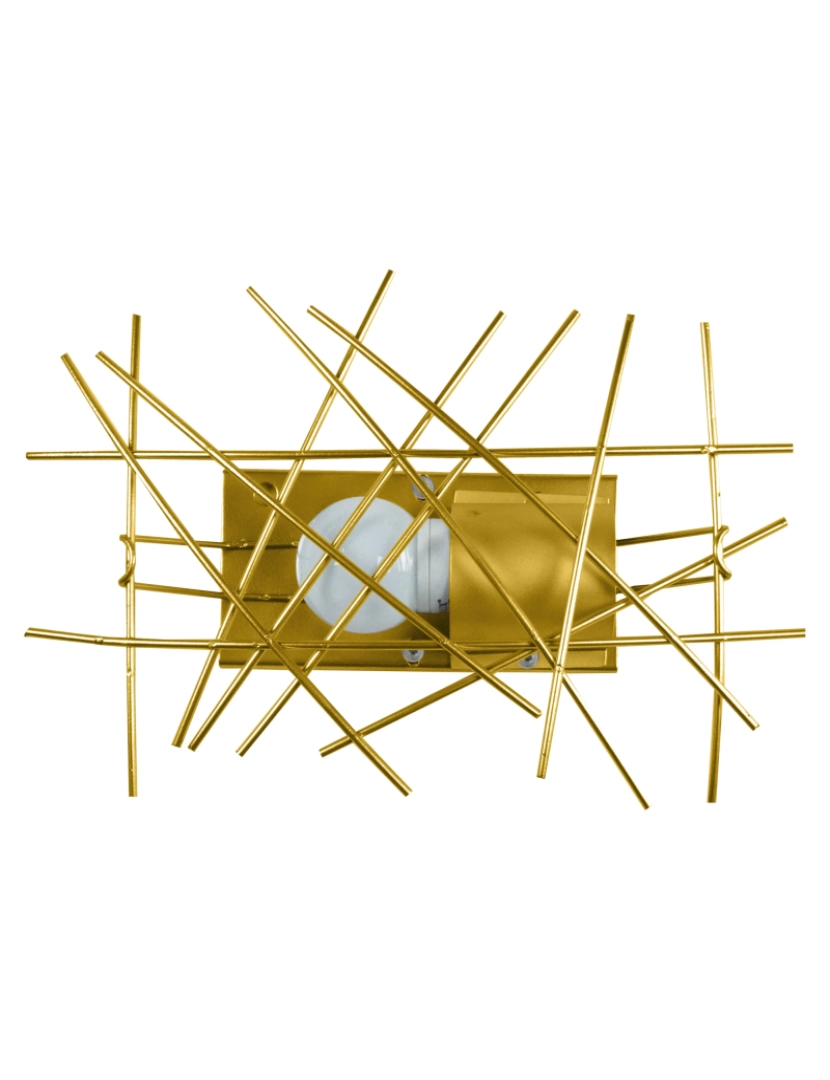 Tosel - INCERTUS - Aplique rectangular metal ouro
