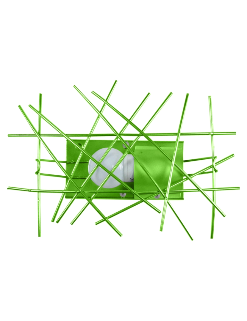Tosel - INCERTUS - Aplique rectangular metal verde
