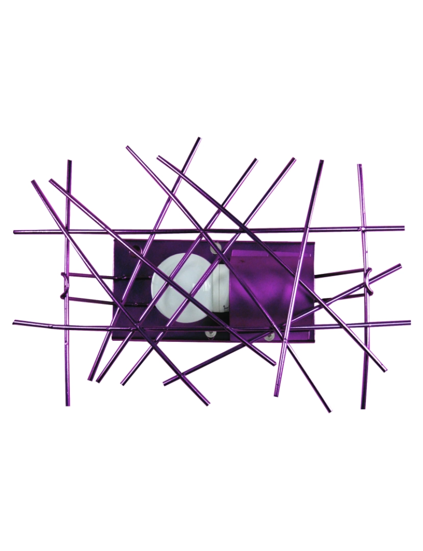 Tosel - INCERTUS - Aplique rectangular metal violeta