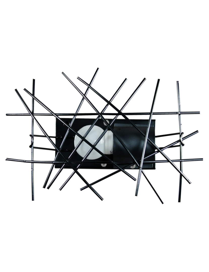 Tosel - INCERTUS - Aplique rectangular metal preto