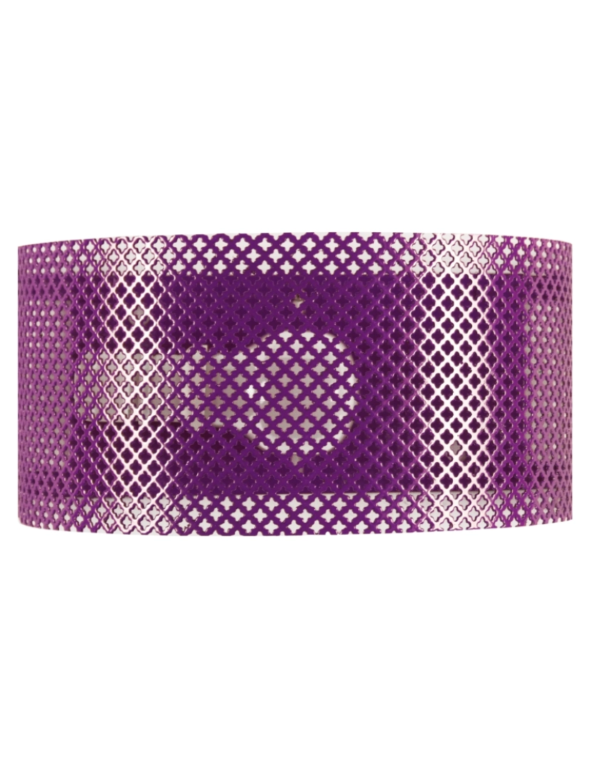 imagem de CYLINDRE LACY - Aplique redondo metal violeta1