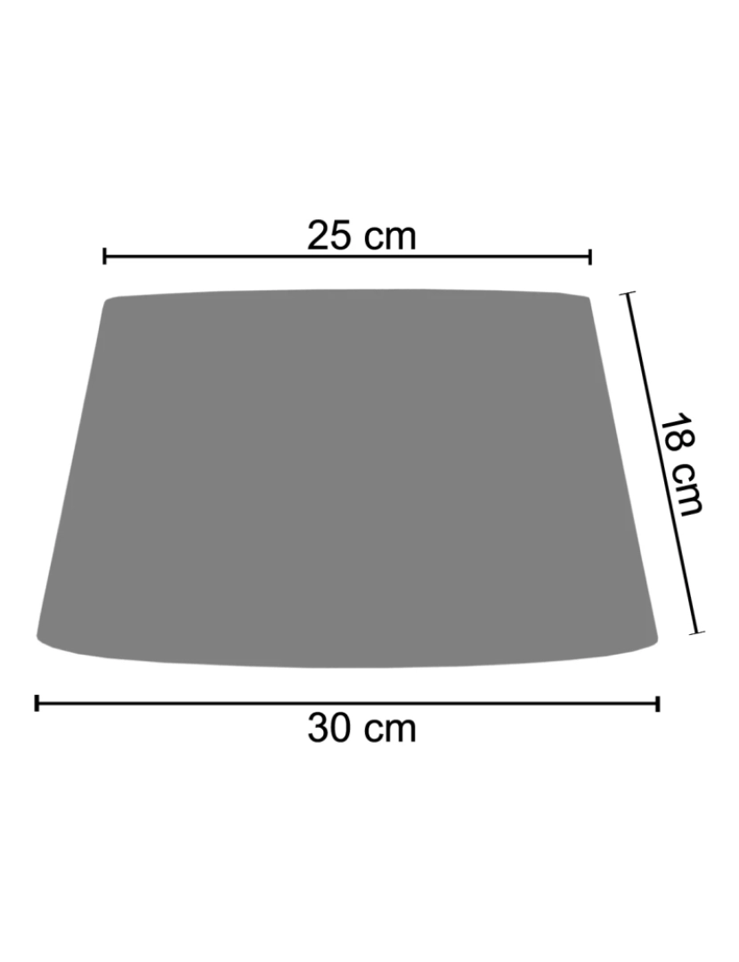 imagem de TAMBOUR 30 - Abajur redondo tecido cinzento3