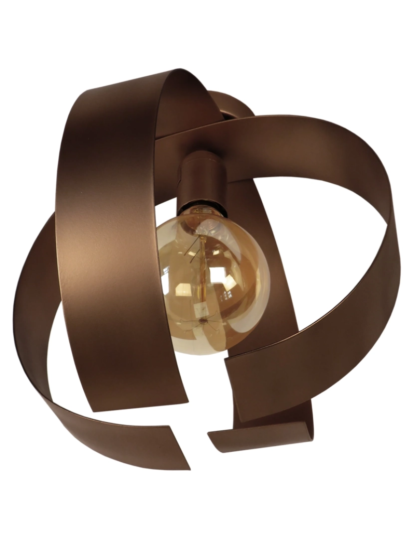 imagem de TOUVOIS - Plafon redondo metal bronze1