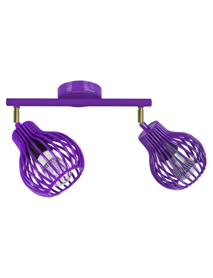Tosel - RUGBY - Plafon redondo metal violeta