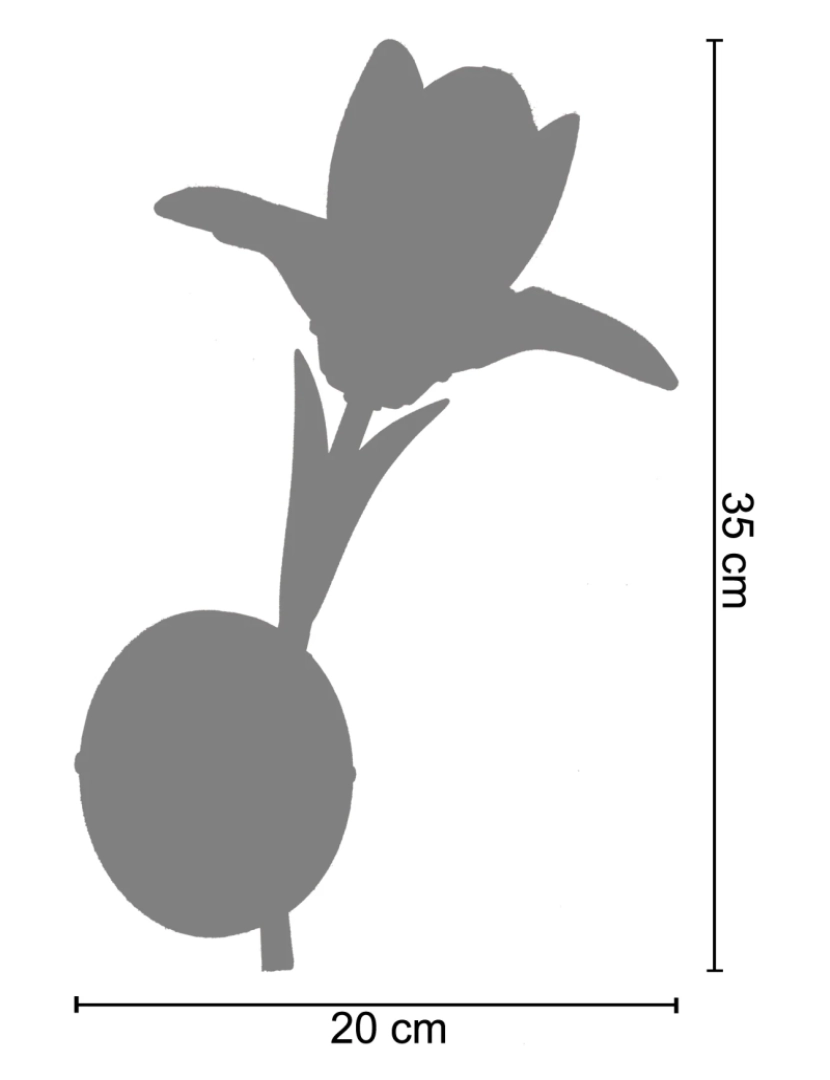 imagem de TULIPANO - Aplique redondo metal castanho dourado e laranja3