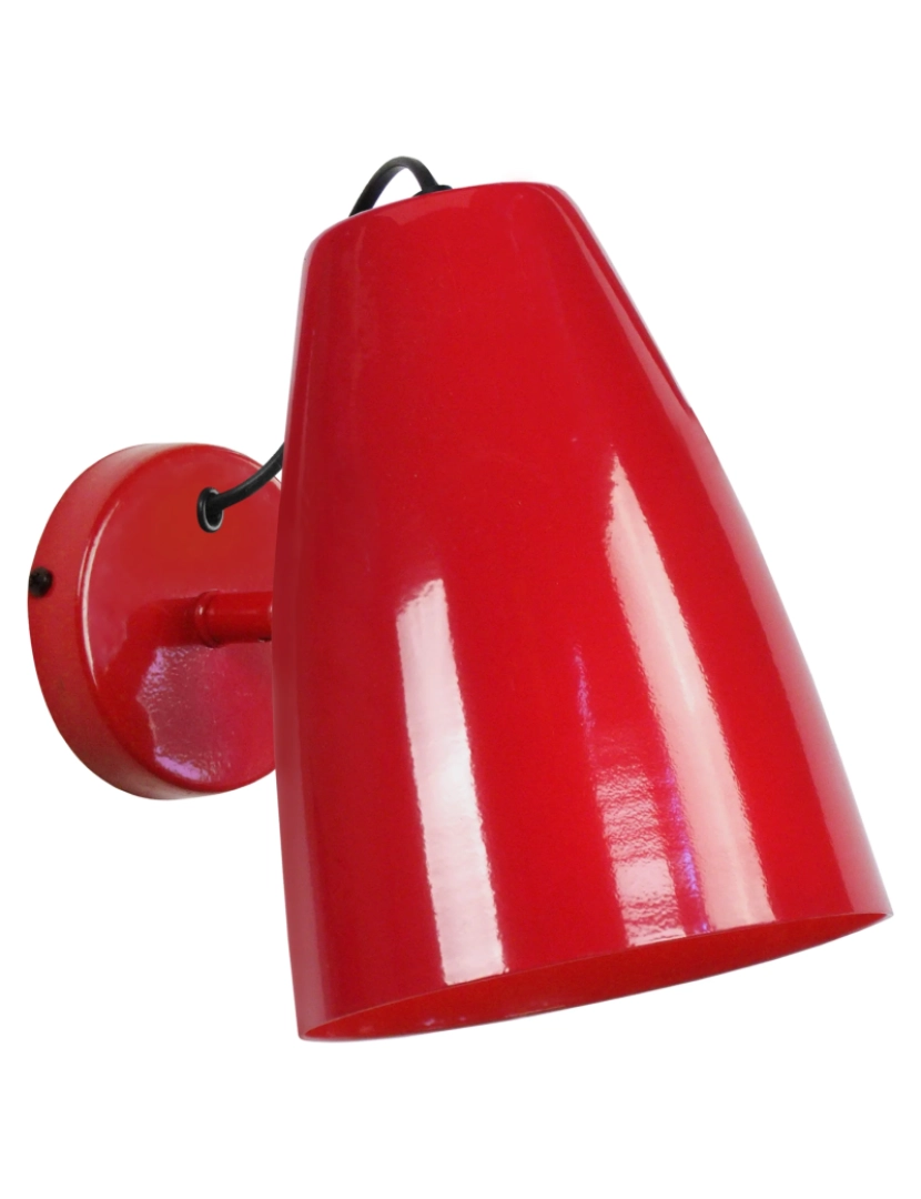Tosel - LARSEN - Aplique redondo metal vermelho