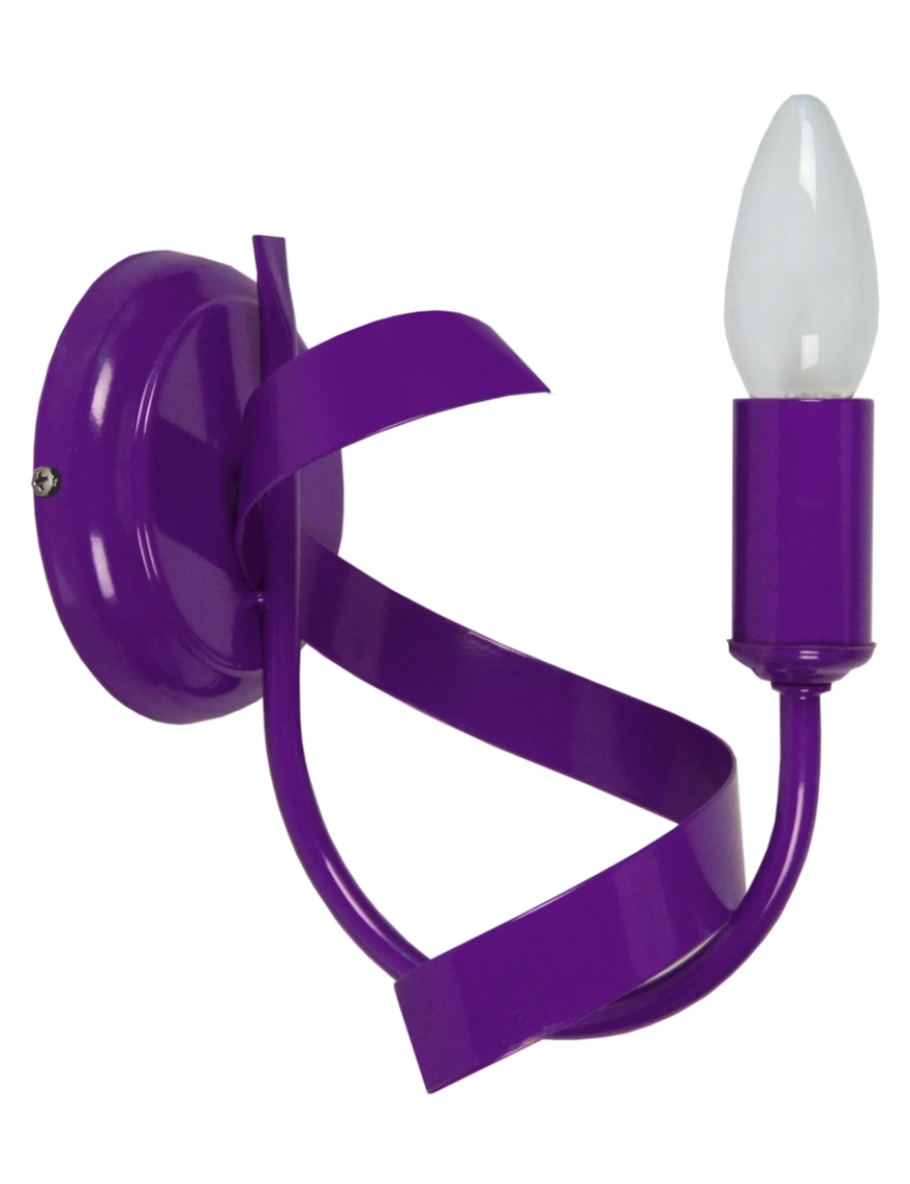 Tosel - MONACO - Aplique redondo metal violeta