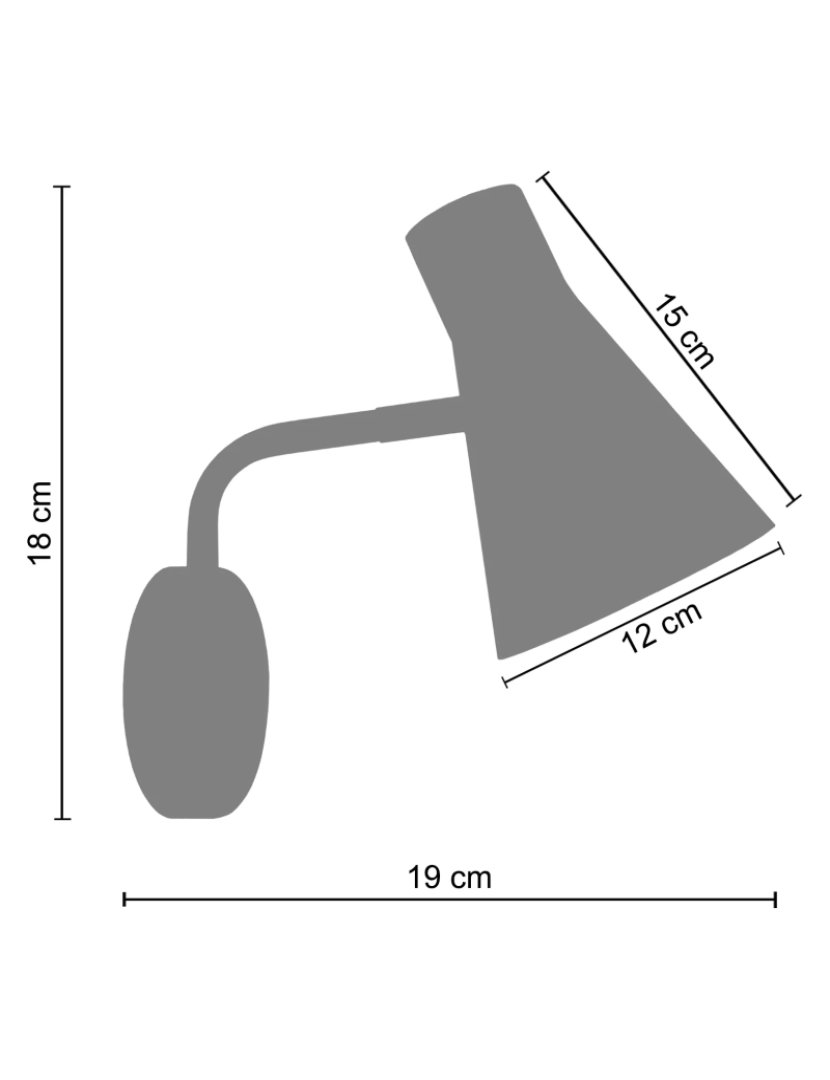 imagem de FUNNEL - Aplique redondo metal branco e amarelo3