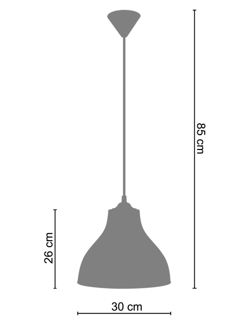 imagem de TOSELIA - Suspensão redondo metal amarelo1