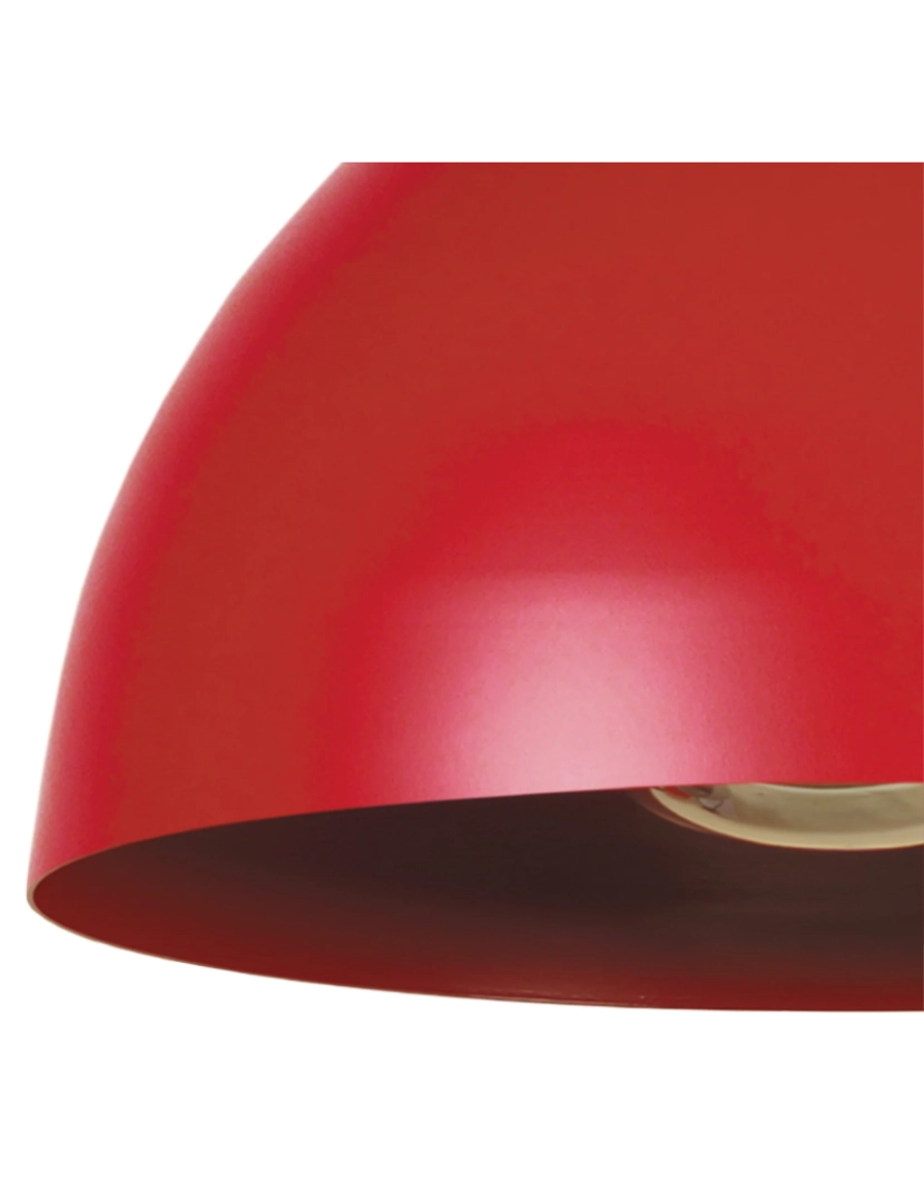 imagem de TOSELIA - Suspensão redondo metal vermelho4