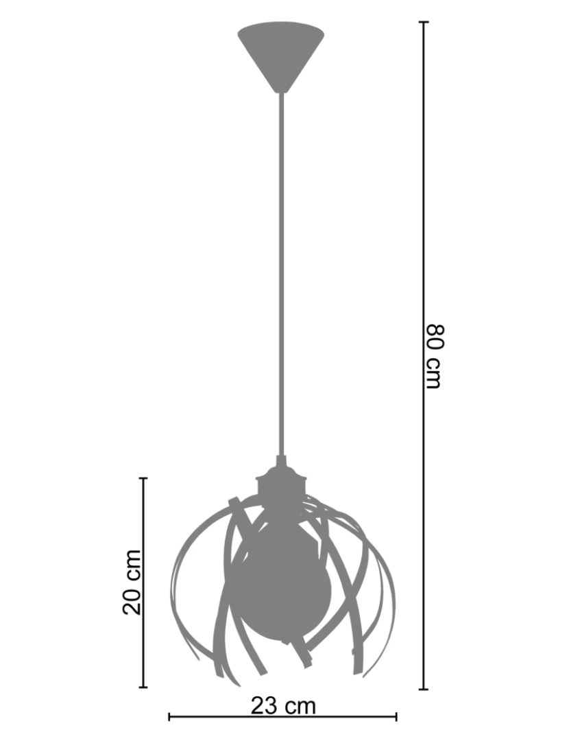 imagem de CRAB - Suspensão redondo metal vermelho3