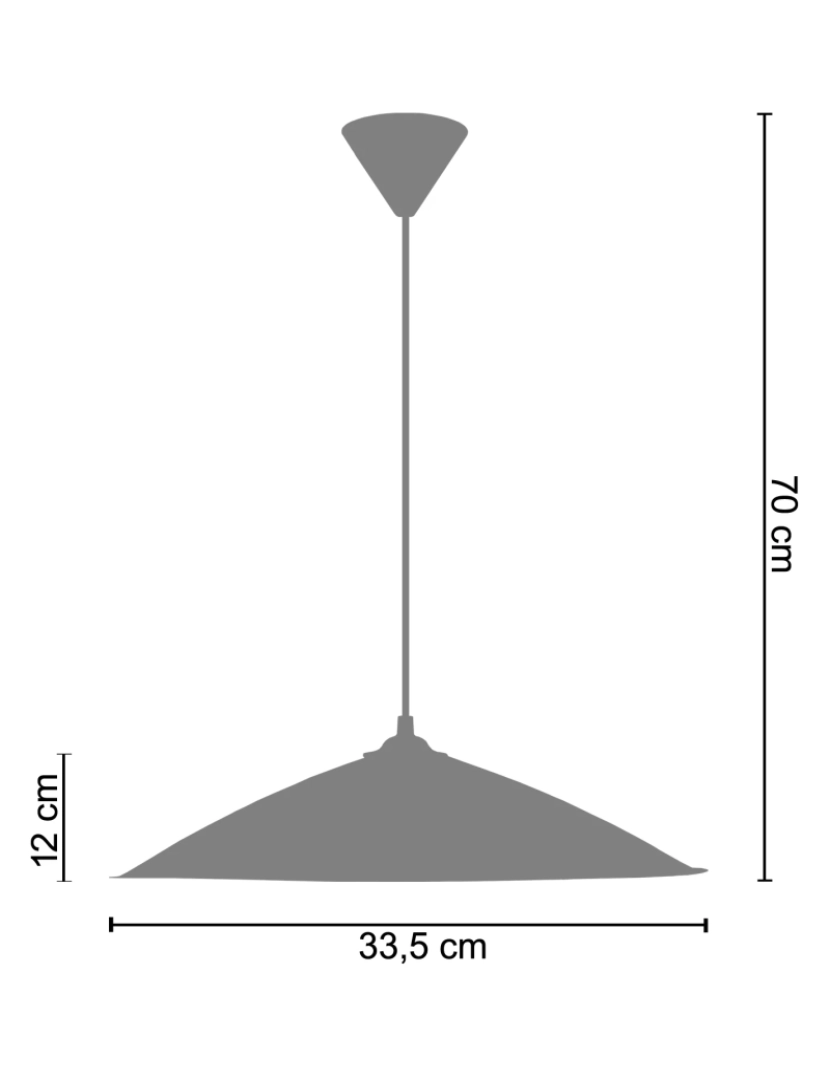 imagem de TÔLE CONIQUE - Suspensão redondo metal castanho2