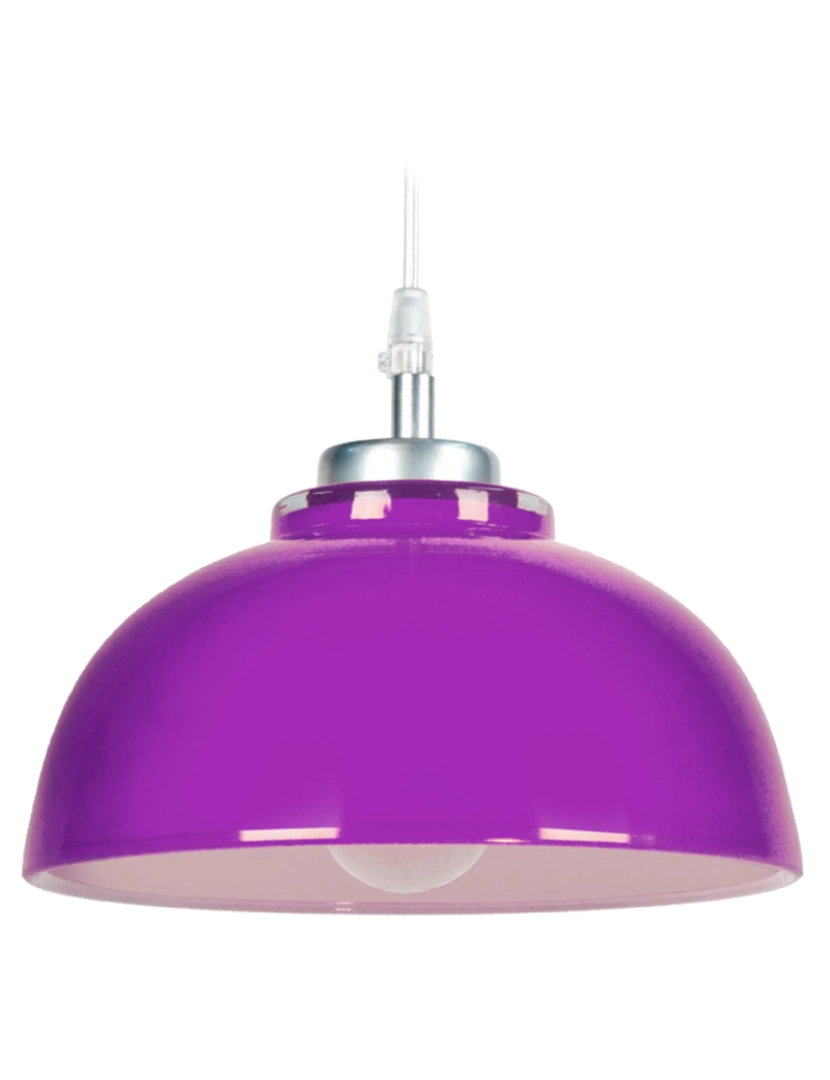 Tosel - FLAMANDE - Suspensão redondo vidro violeta