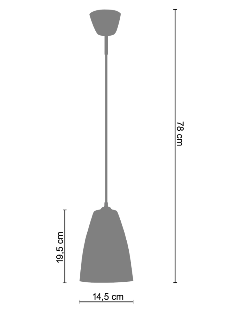 imagem de LARSEN - Suspensão redondo metal amarelo2