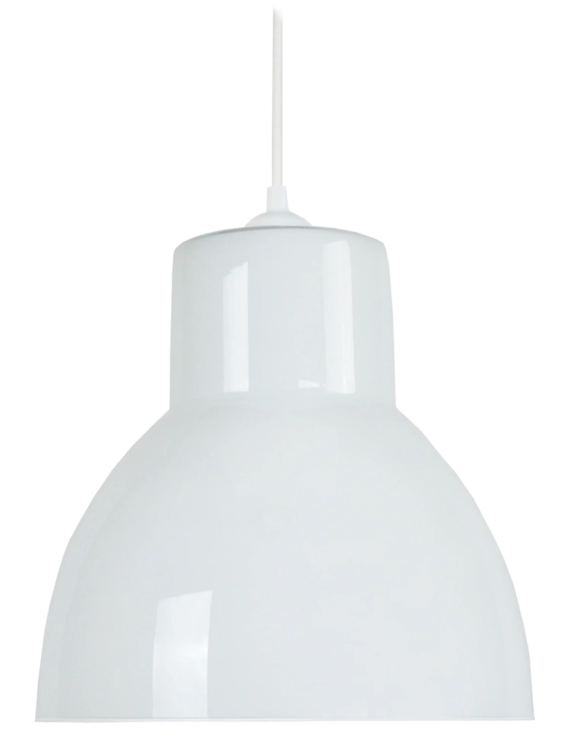 Tosel - CLOCHE VERRE B - Suspensão redondo vidro branco