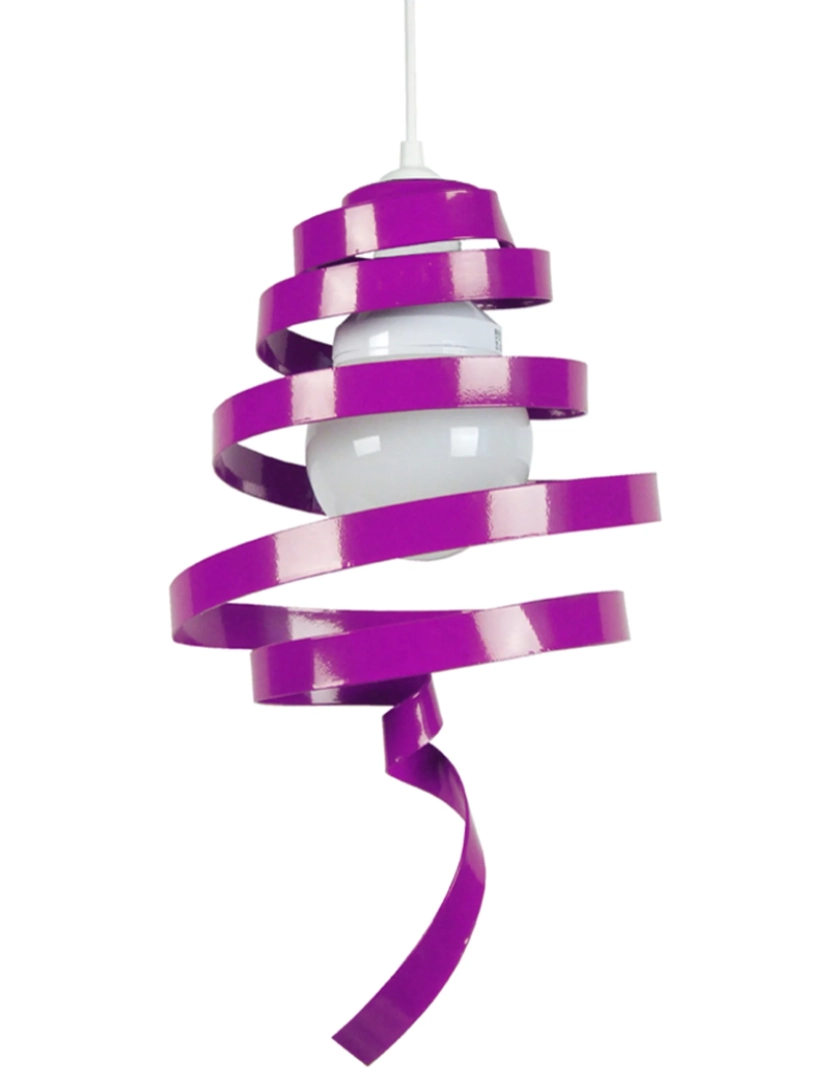 imagem de TORTILLON - Suspensão redondo metal violeta1