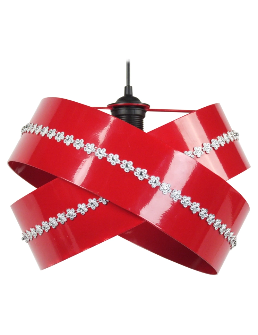 Tosel - GORDIUM - Suspensão redondo metal decoração vermelha