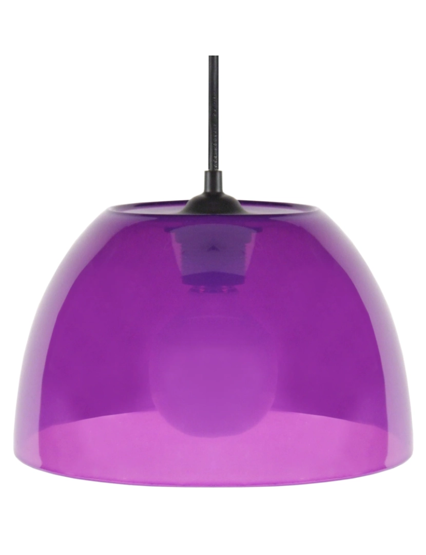 imagem de PLEXI - Suspensão redondo plástico violeta1