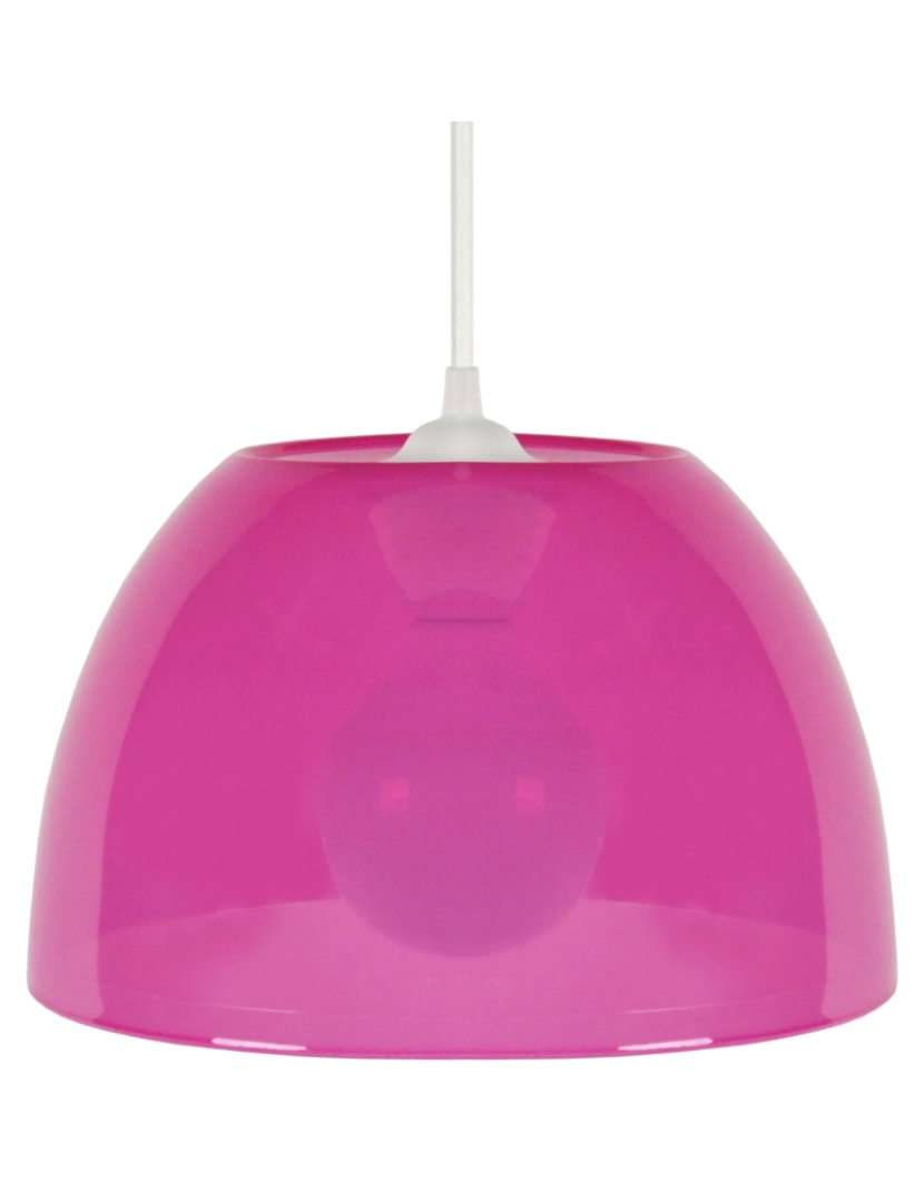 Tosel - PLEXI - Suspensão redondo plástico rosa
