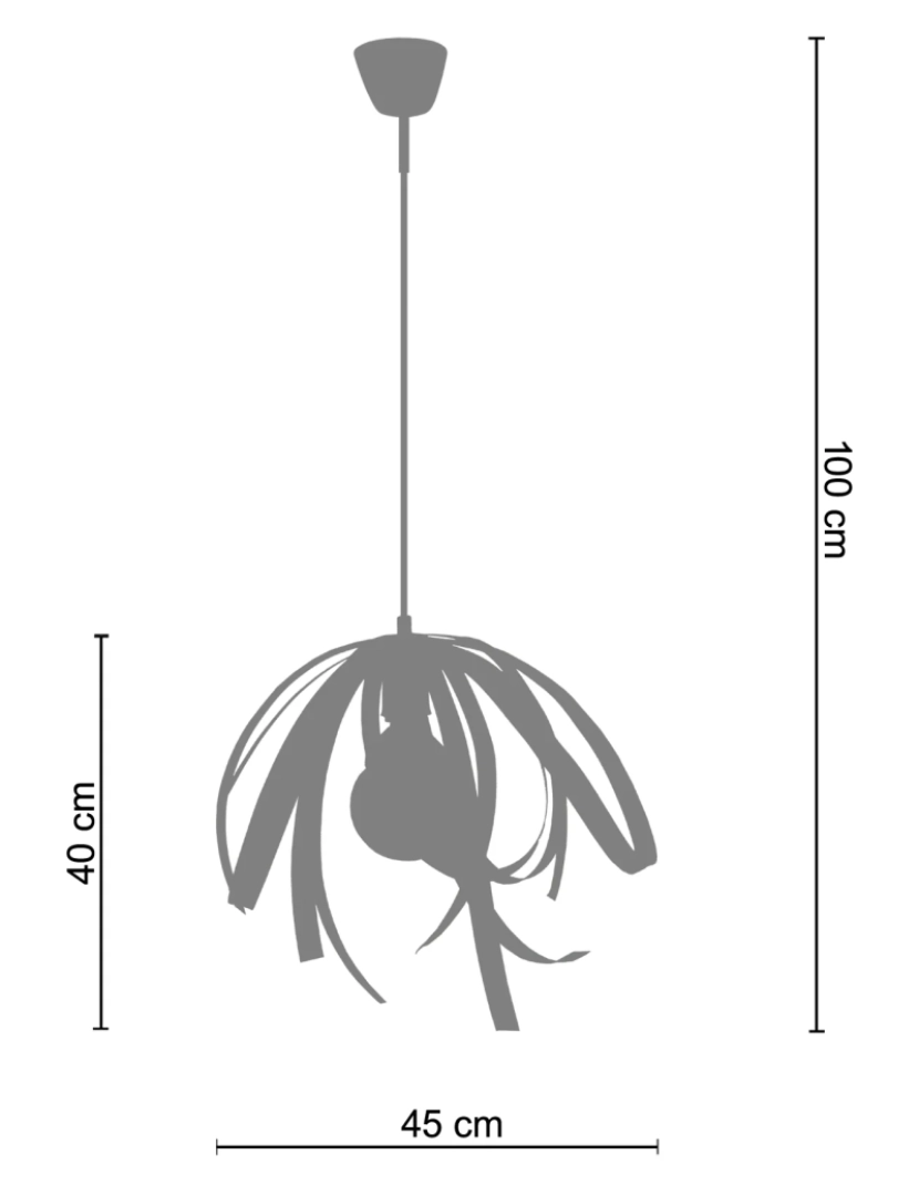 imagem de LOOP - Suspensão redondo metal laranja2