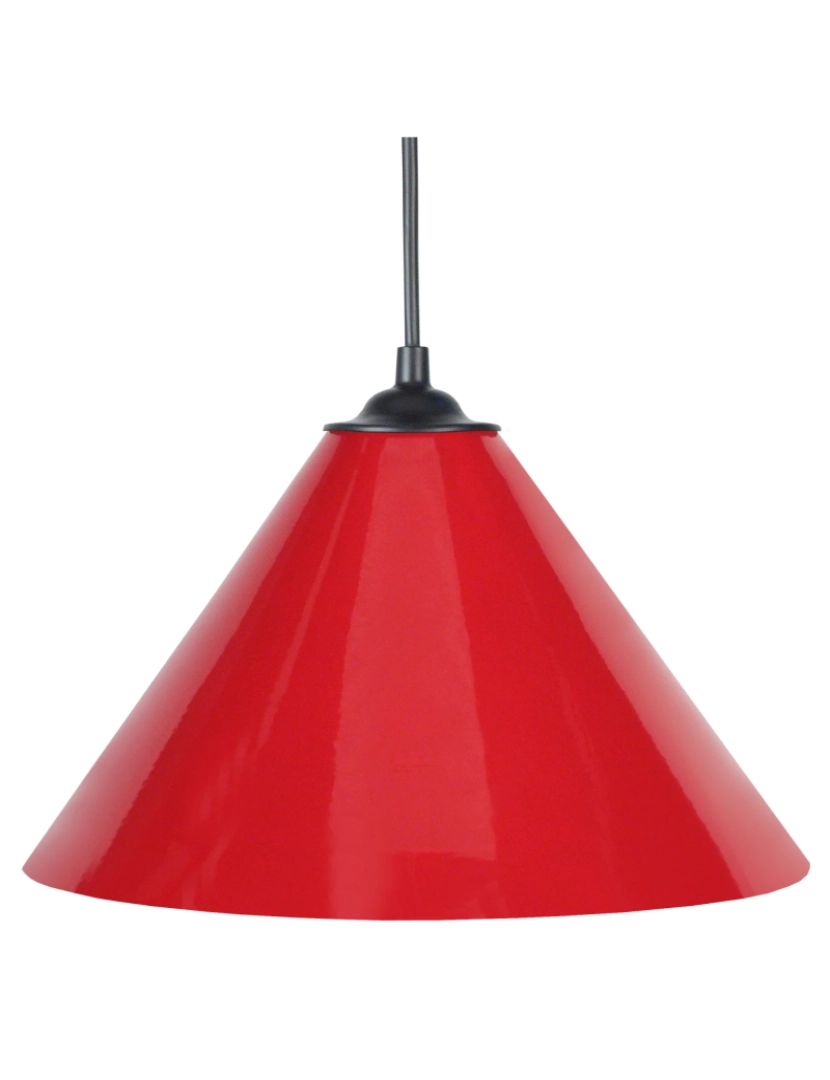 imagem de Conique MÉTAL - Suspensão redondo metal vermelho1