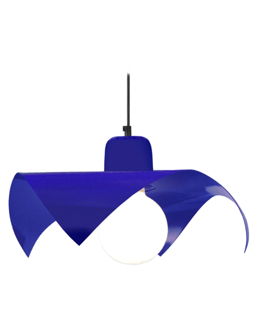 Tosel - SERVIETTE   - Suspensão rectangular metal azul cobalto