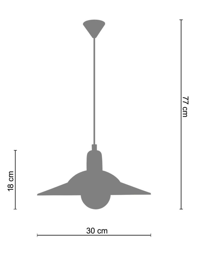imagem de LODGE - Suspensão rectangular metal laranja2