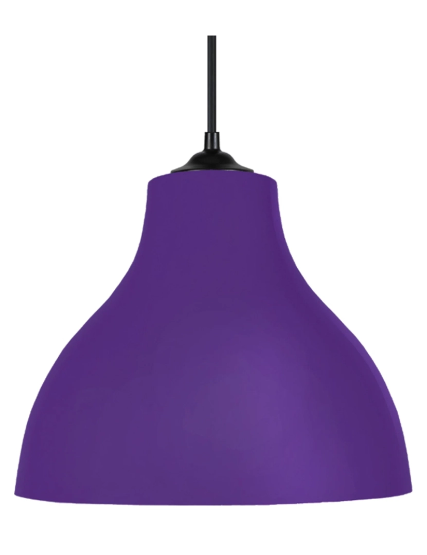 imagem de TOSELIA - Suspensão redondo metal violeta1