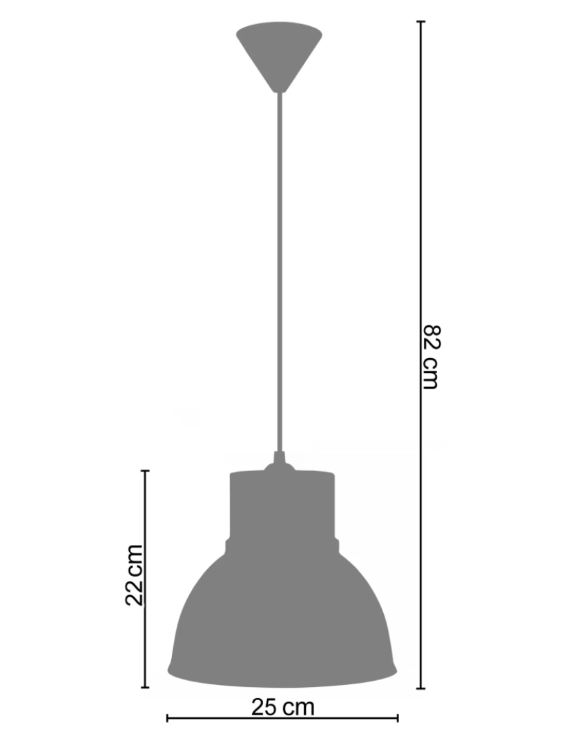 imagem de CLOCHE - Suspensão redondo metal preto3