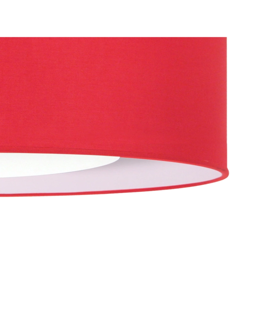 imagem de ALFENA C - Suspensão redondo tecido vermelho e puro5