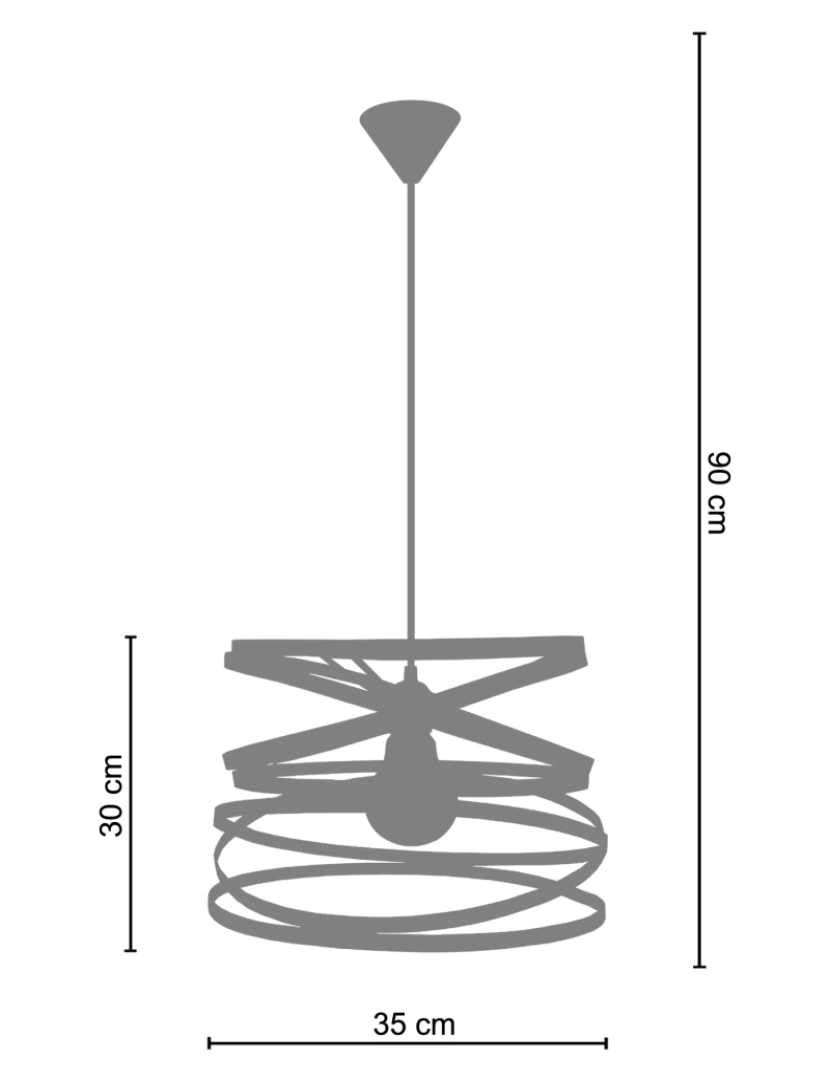 imagem de HÉLICOIDAL - Suspensão redondo metal branco2